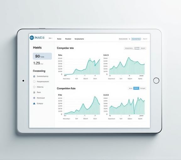A clean dashboard showing pricing graphs and competitor rate analysis.